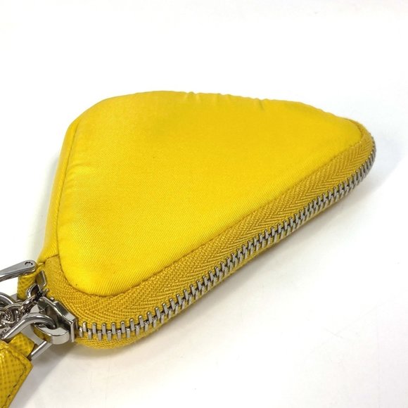 PRADA Yellow Triangle Pouch - Picture 3 of 15